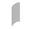 Schlage 23760309 8-inch decorative plate in 626 Satin Chrome finish