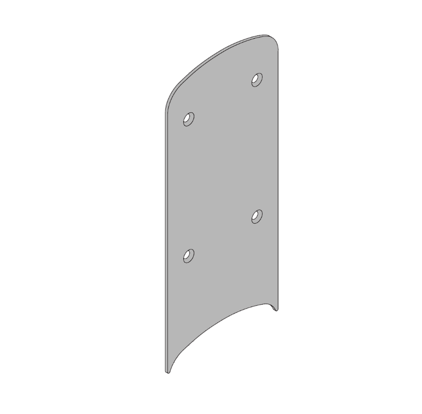 Schlage 23760309 8-inch decorative plate in 626 Satin Chrome finish