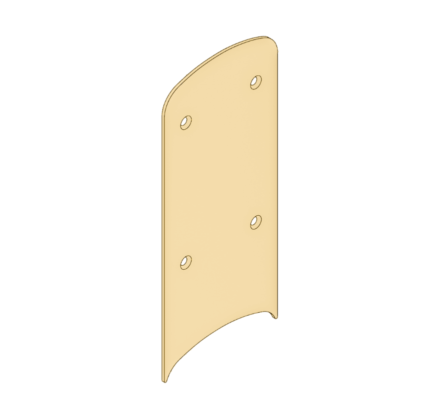Schlage 23760309 8-inch decorative plate in 605 Bright Brass finish