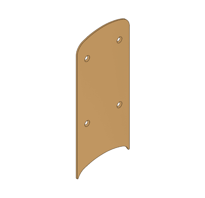 Schlage 23760309 8-inch decorative plate in 612 Satin Bronze finish