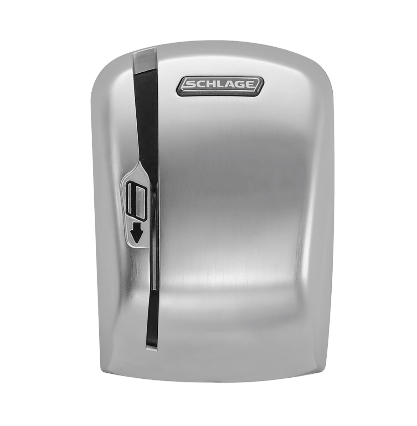 Schlage MS magnetic stripe swipe reader module in 626 satin chrome finish