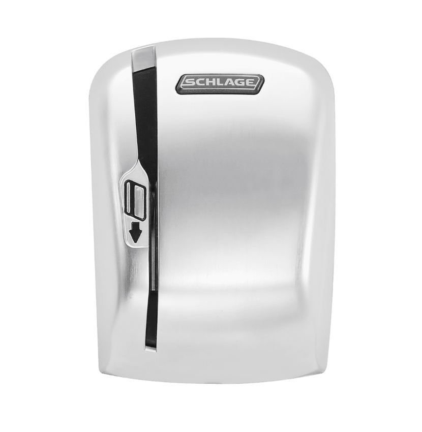 Schlage MS magnetic stripe swipe reader module in 625 bright chrome finish