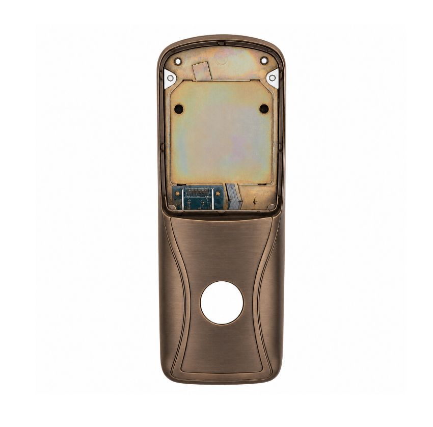 Schlage 46928743 exterior escutcheon in 612 satin bronze finish