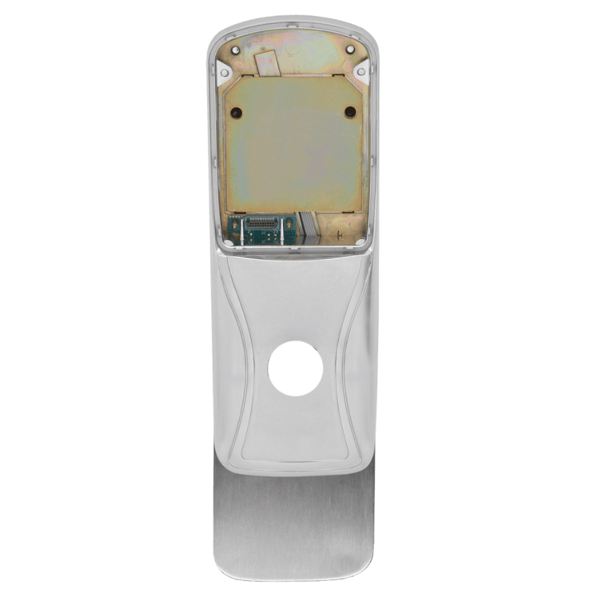 Schlage 47258398 993 exit exterior escutcheon in 626 Satin Chrome finish