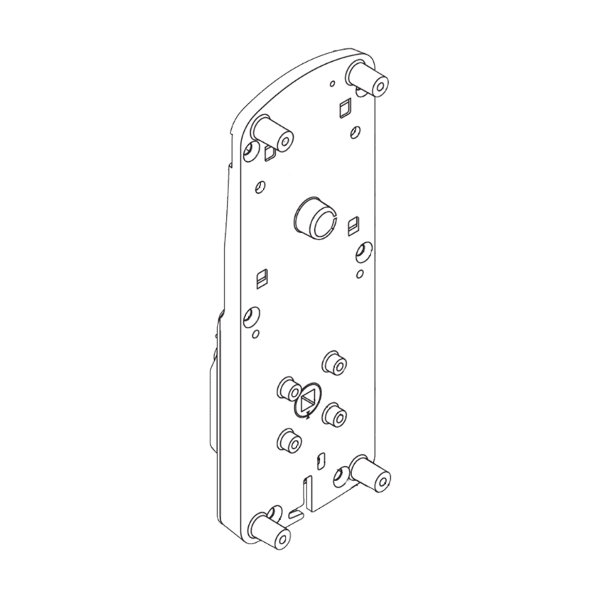 Schlage 47260738 exterior baseplate subassembly