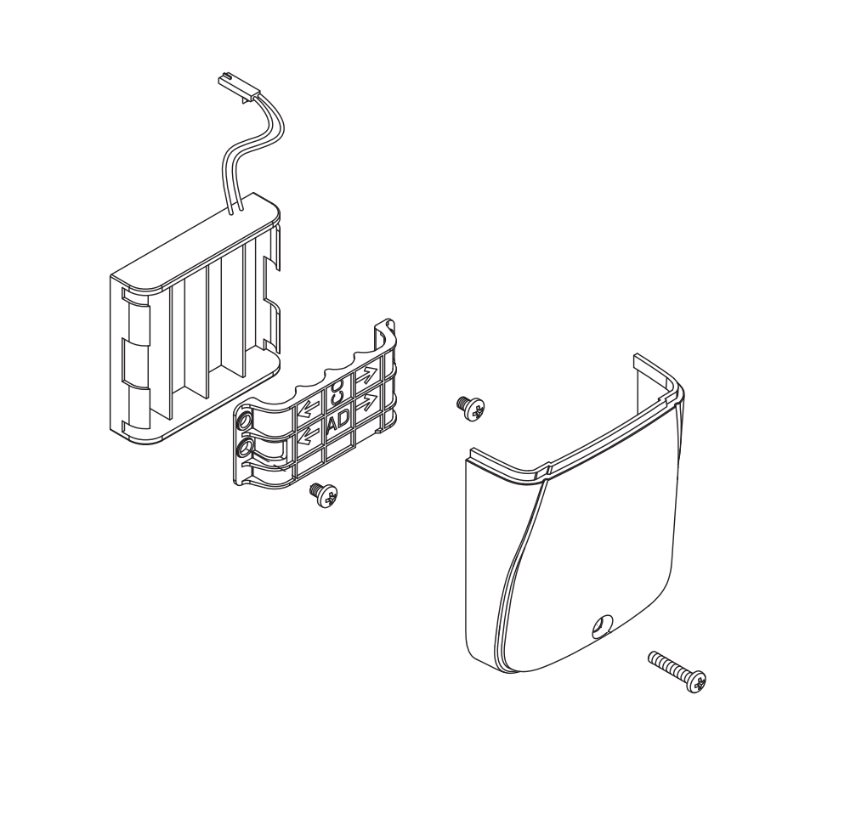 Schlage 4B 4AA Battery Holder and Cover Kit