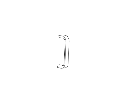 Detex 102235-9 trim pull plate for 02 03 C CN trim