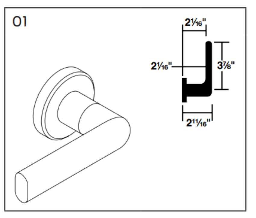 Picture of 09-402 01 Inside Lever For L Series