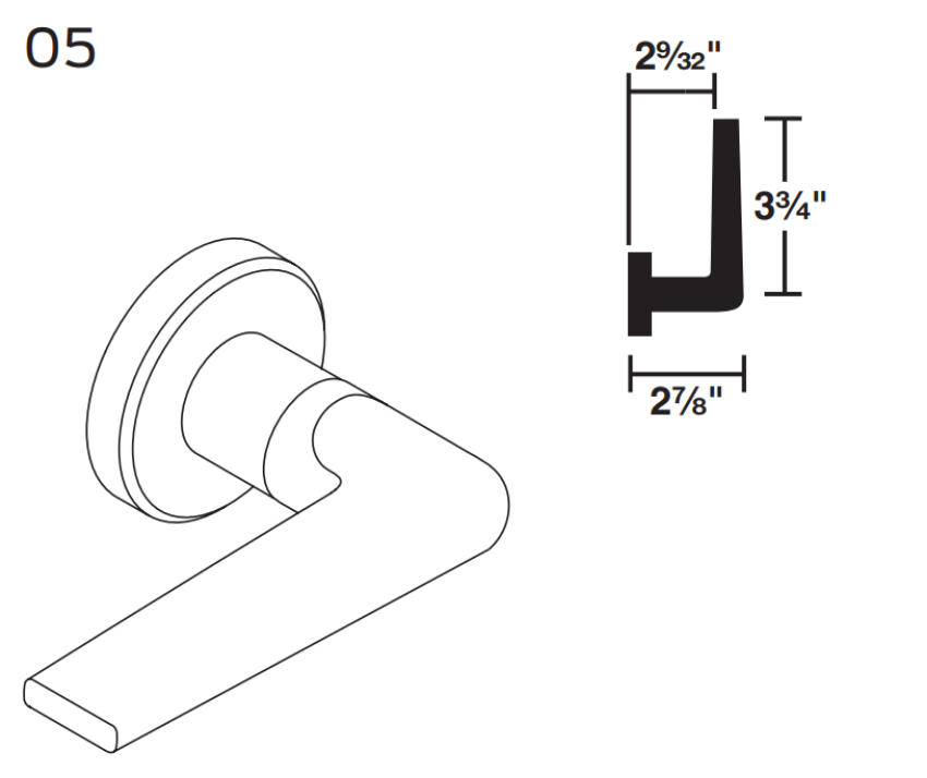 Picture of 09-402 05 Inside Lever For L Series