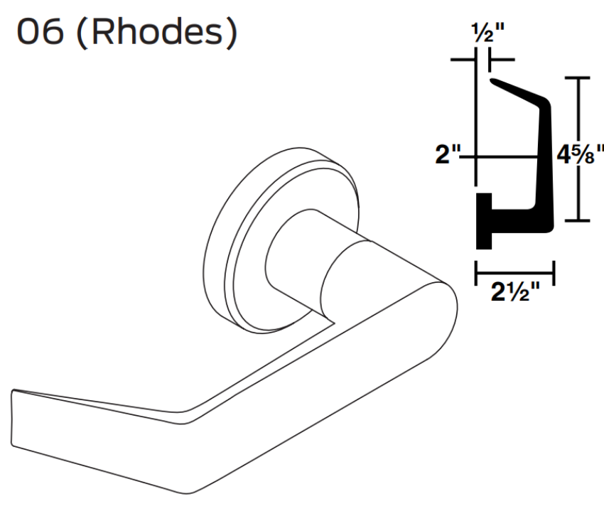 Picture of 09-402 06 Inside Lever For L Series