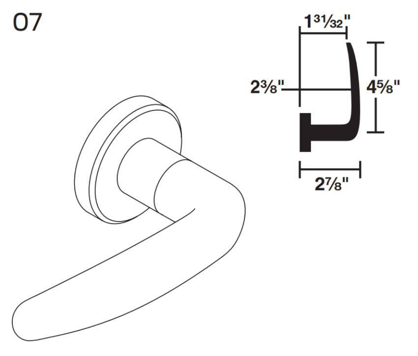 Picture of 09-402 07 Inside Lever For L Series