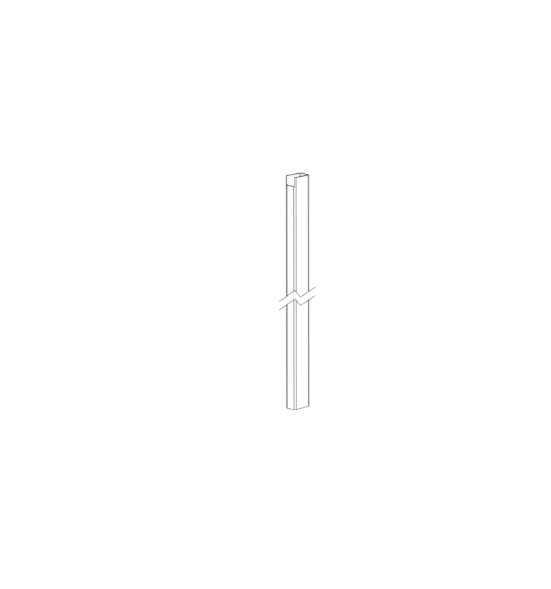 Detex 100213 8 ft mullion post OEM replacement part
