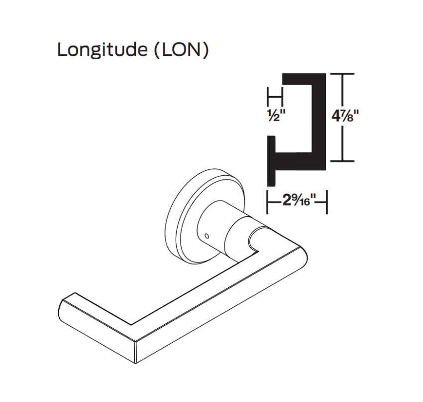 Picture of 09-402 LON Inside Lever For L Series