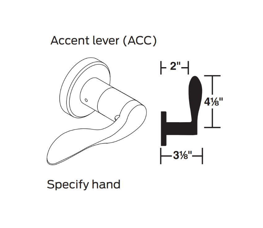 Picture of 09-402 ACC Inside Lever For L Series, ACC Lever