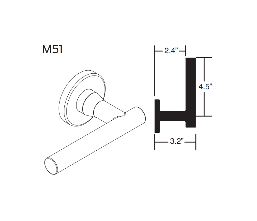 Picture of 09-402 M51 Inside Lever For L Series
