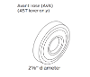 Picture of 09-403 AVA Rose for L Series Inside Lever
