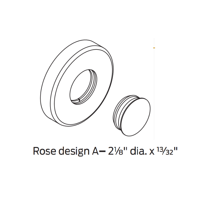 Picture of 09-508 A Blank Rose for L Series Outside Lever