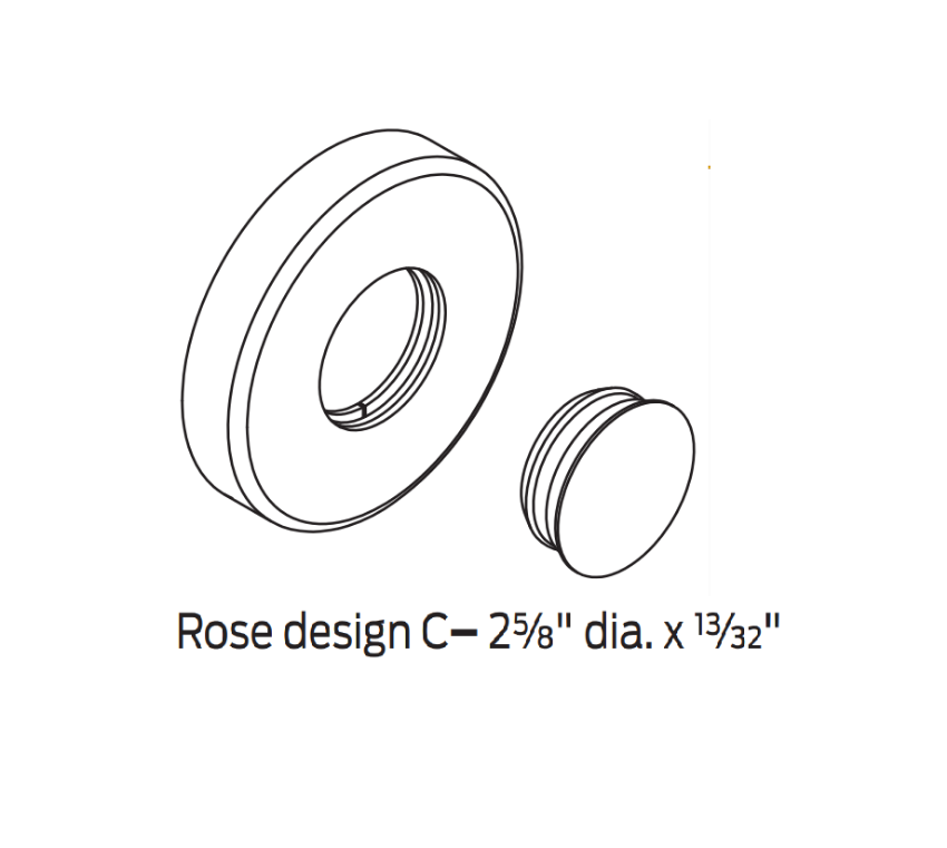 Picture of 09-508 C Blank Rose for L Series Outside Lever