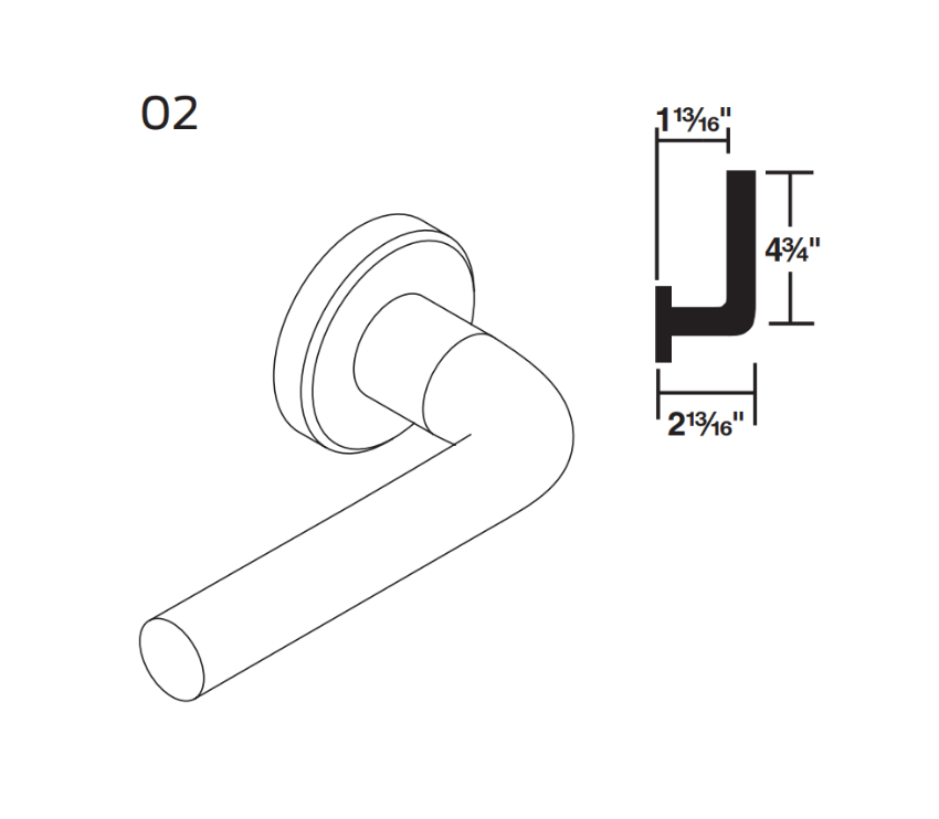 Picture of 09-506 02 Outside Lever Assembly For L Series