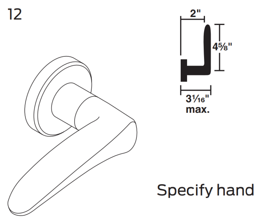 Picture of 09-506 12 Outside Lever Assembly For L Series