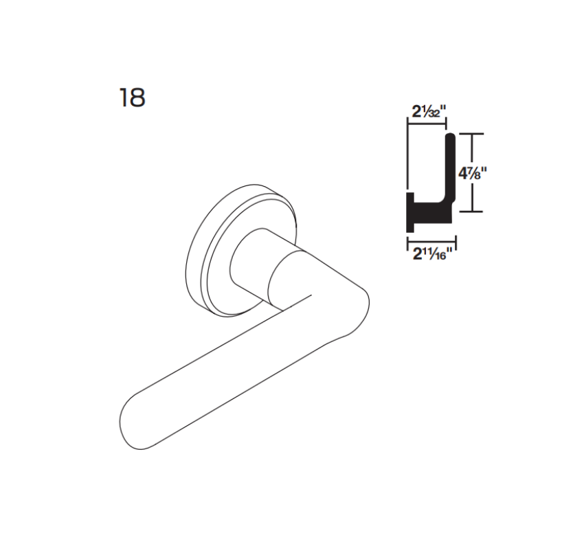 Picture of 09-506 18 Outside Lever Assembly For L Series