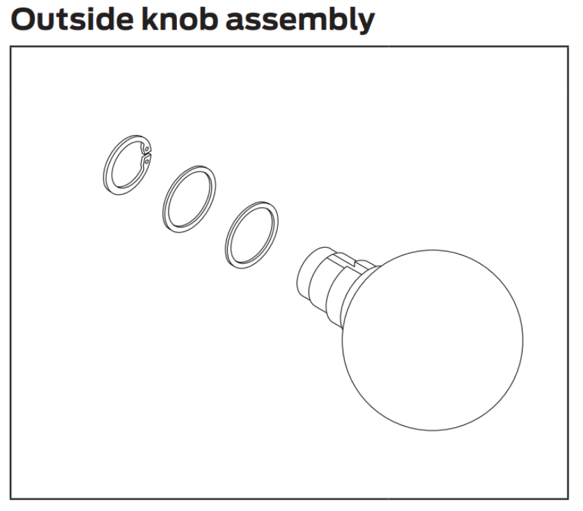 Picture of 09-506 41 Outside Lever Assembly For L Series