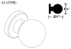 Picture of 09-506 42 Outside Knob Assembly For L Series