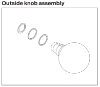Picture of 09-506 42 Outside Knob Assembly For L Series