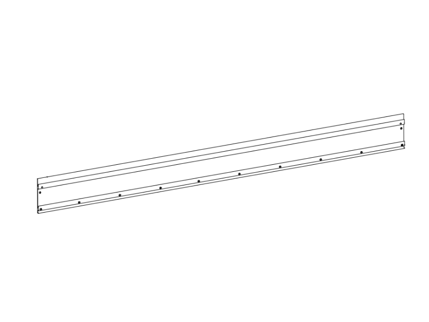 Detex 106759-10 AO19 Channel Cover and Hanger Assembly 75.5 inch Dual Bronze