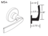 Picture of 09-506 M54 Outside Lever Assembly For L Series