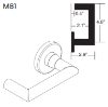Picture of 09-506 M81 Outside Lever Assembly For L Series