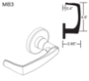 Picture of 09-506 M83 Outside Lever Assembly For L Series