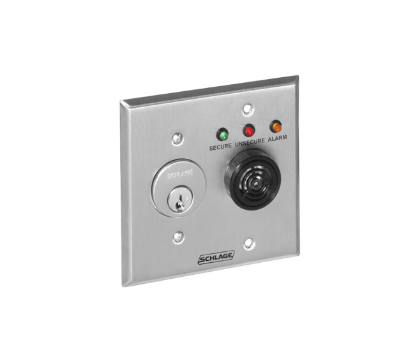 Schlage 801KS local and remote monitoring and control station with keyswitch less cylinder