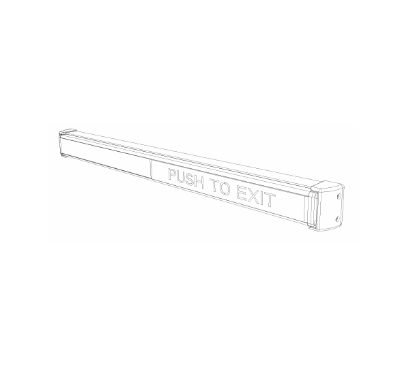 Schlage P972772-628 Standard Pushbar 36 inch 628 satin aluminum