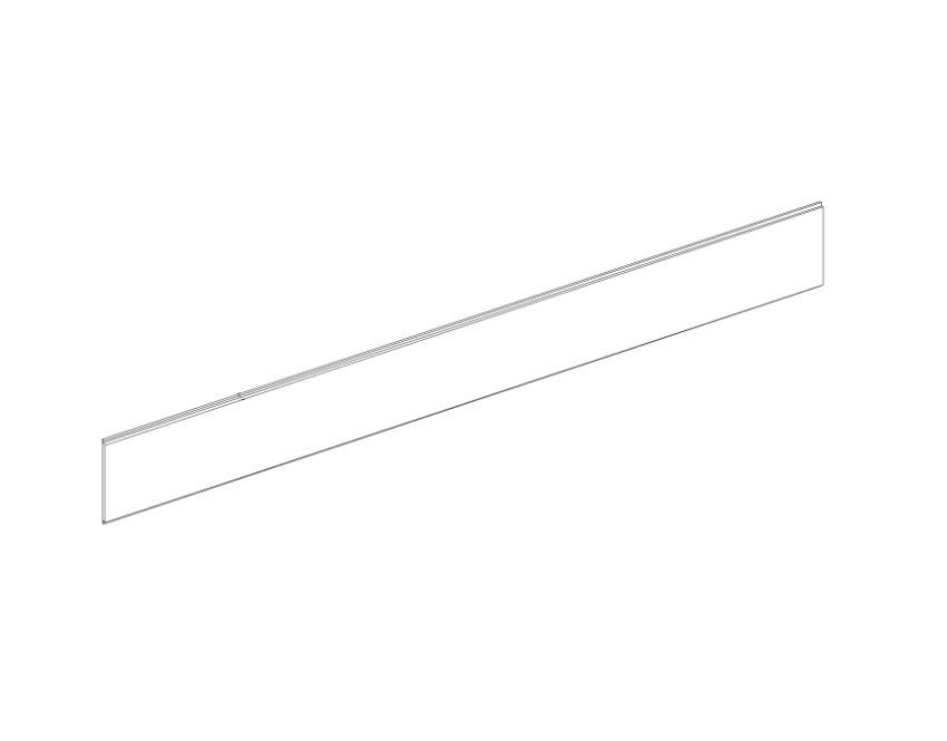 Schlage P972767-628 42 Inch Cover Plate 628 Satin Aluminum