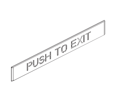 Schlage P972791 Exit Insert Black for 672 692 Series TouchBar
