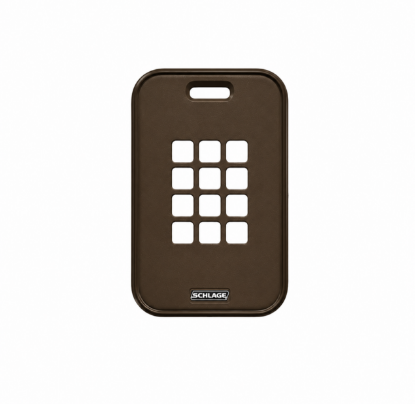 Schlage 47317571 C1 Single Gang with Keypad Reader Cover, Brown