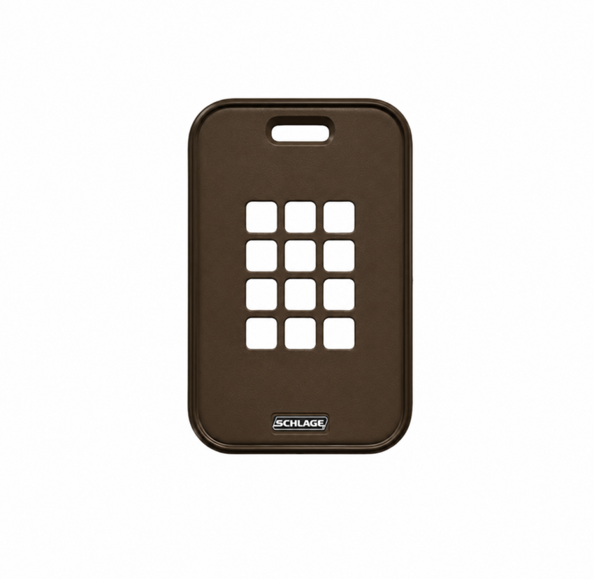 Schlage 47317571 C1 Single Gang with Keypad Reader Cover, Brown