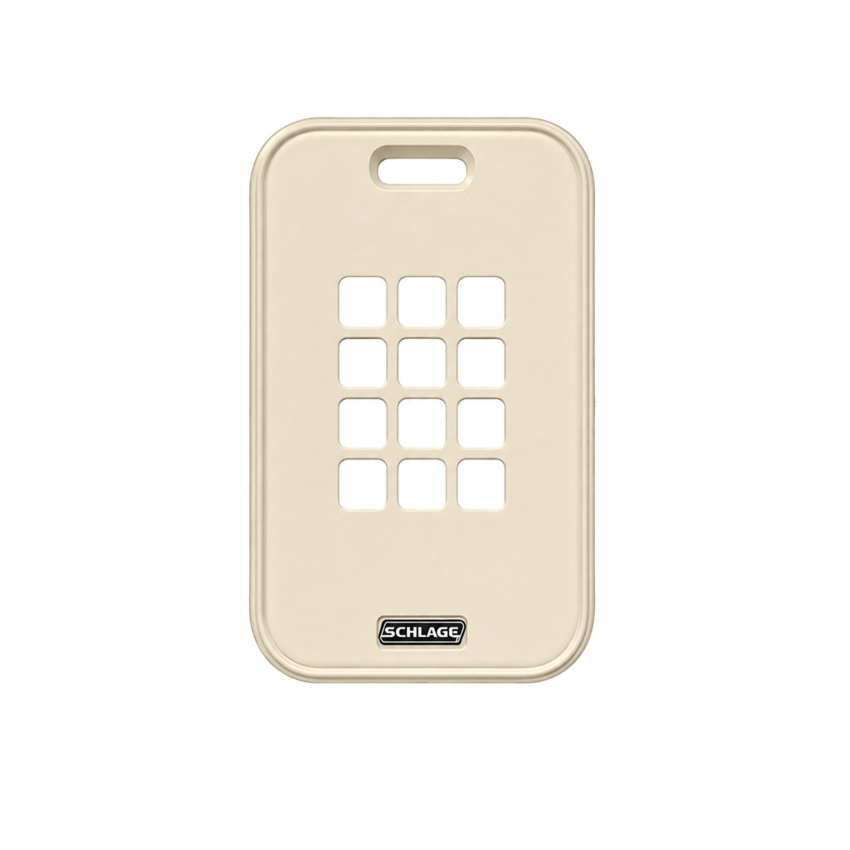 Schlage 47317573 C1 Single Gang with Keypad Reader Cover, Cream