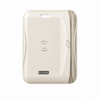 Schlage 47317578 C1 Single Gang Magnetic Stripe Reader Cover, Cream