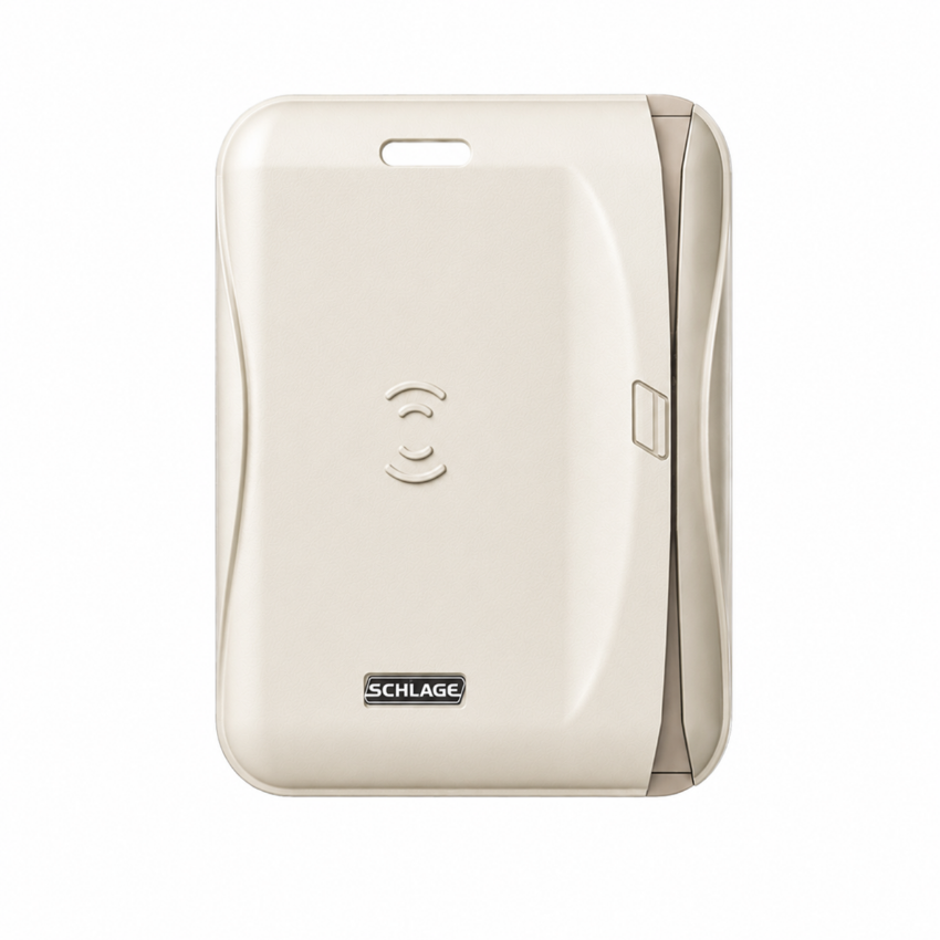Schlage 47317578 C1 Single Gang Magnetic Stripe Reader Cover, Cream