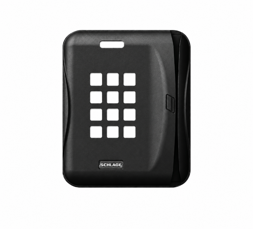 Schlage 47317579 C1 Single Gang Magnetic Stripe with Keypad, Black