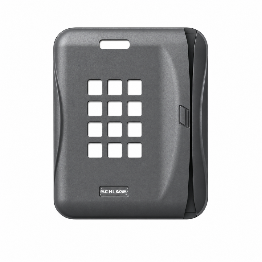Schlage 47317581 C1 Magnetic Stripe with Keypad Reader Cover, Cool-Tone Gray