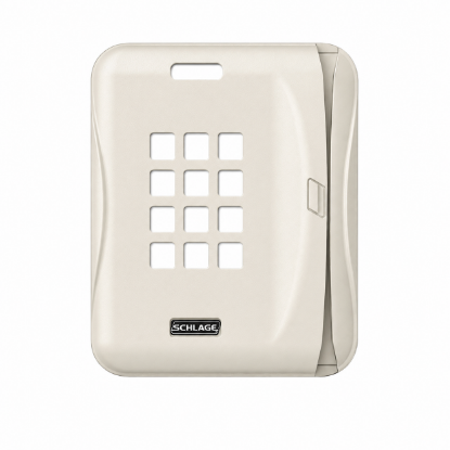 Schlage 47317582 C1 Single Gang Magnetic Stripe with Keypad, Cream
