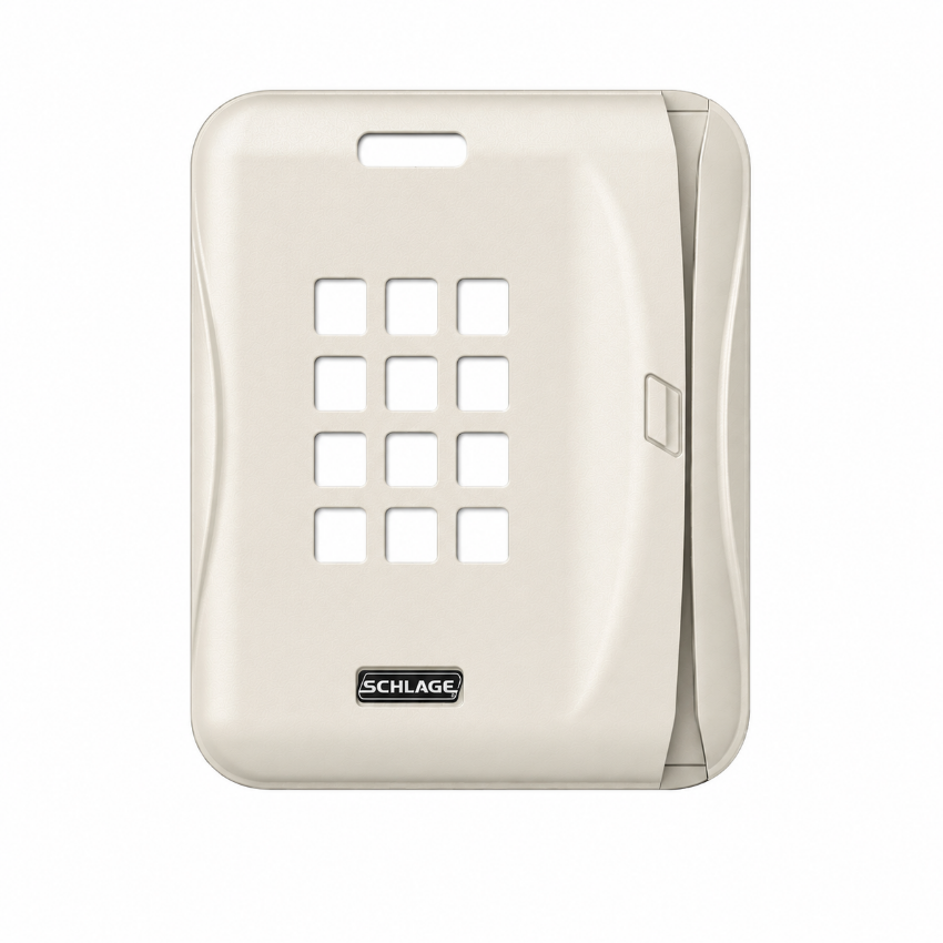 Schlage 47317582 C1 Single Gang Magnetic Stripe with Keypad, Cream