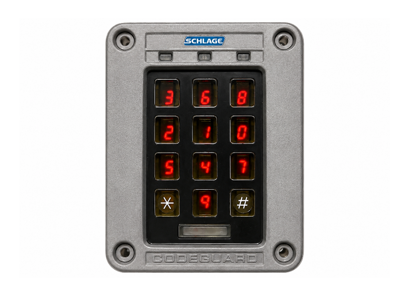 Schlage SERIII-W-GR Scramble Keypad, Gray