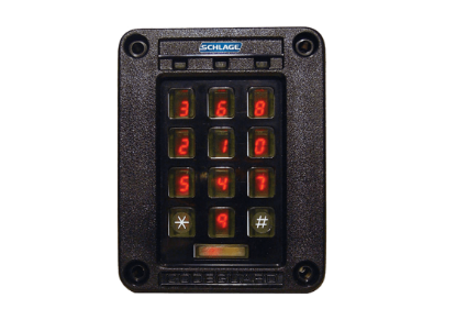 Schlage SERIII-W-BLK Scramble Keypad, Black