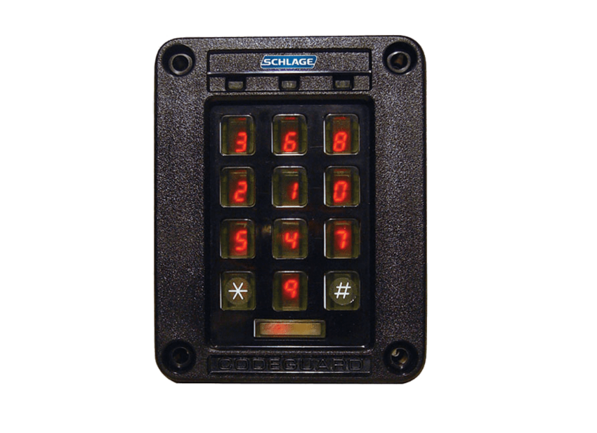 Schlage SERIII-W-BLK Scramble Keypad, Black