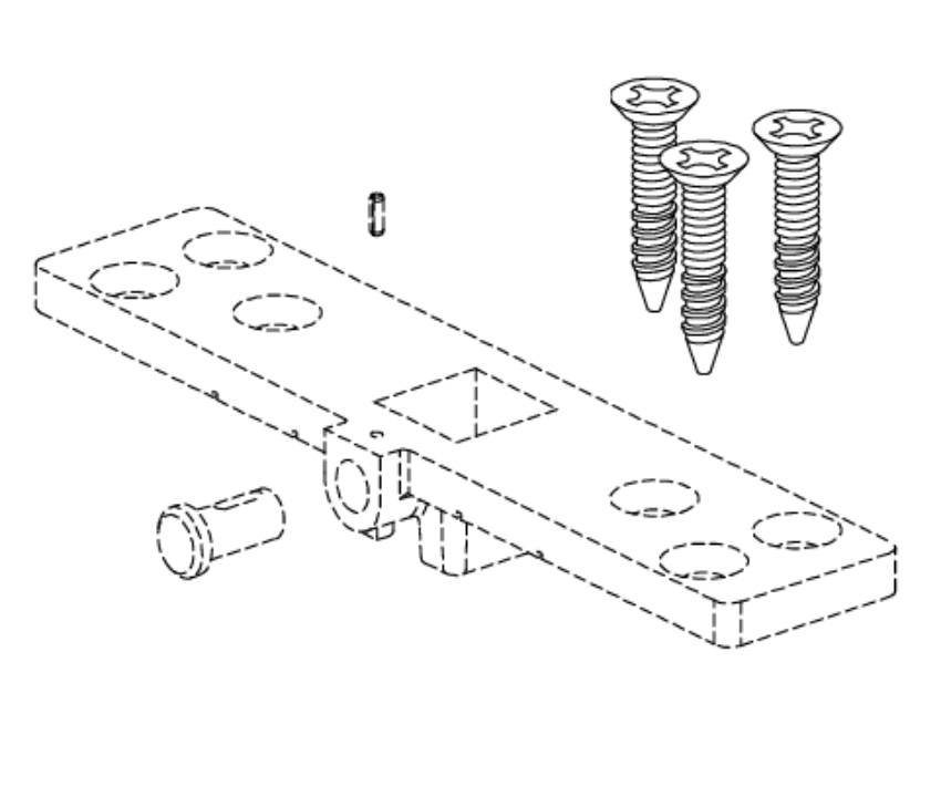 Von Duprin 090033 5547WDC top plate screw package OEM replacement part