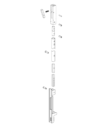 Von Duprin 050053 OEM 5547 Top Rod Kit for 6'8" to 8' Door